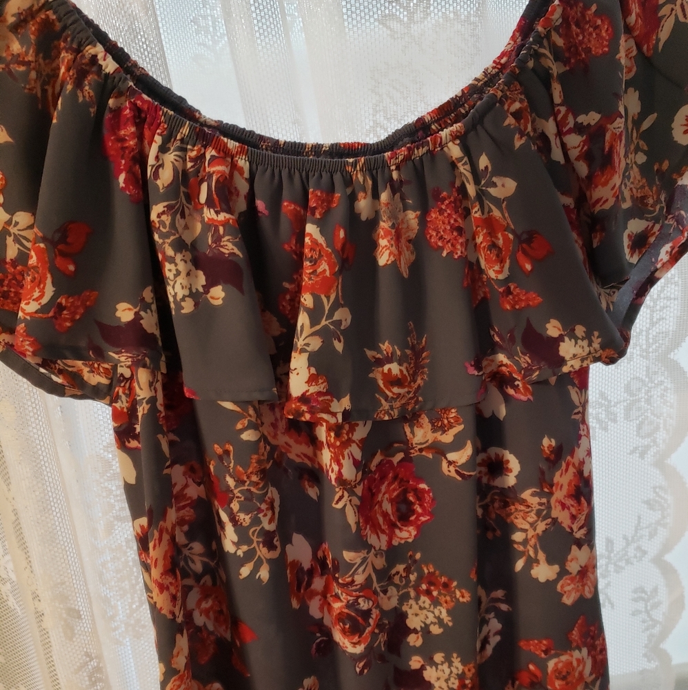Floral off the shoulder top